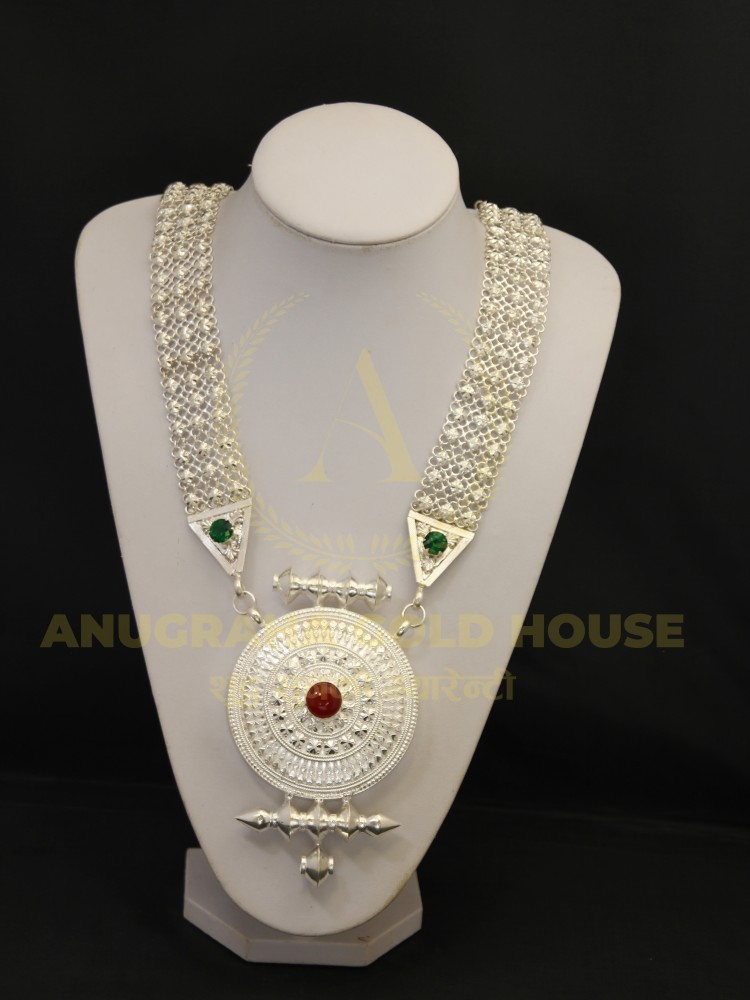 Silver Chandra Haar Round shaped